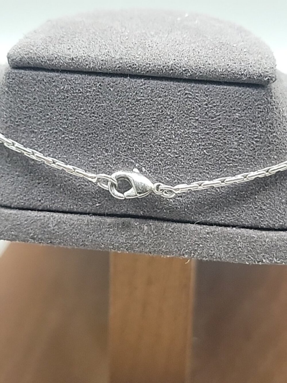 NVC Natasha V Collister Sterling Silver CZ Y Drop Necklace 17" Choker - Picture 9 of 13